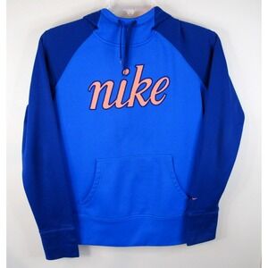Nike Therma-Fit Pullover Script Logo Pullover Hoodie Sweatshirt Women's Medium